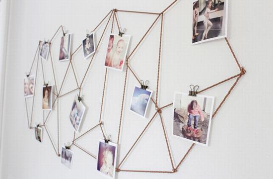 Diy照片墙 图片来源自thecaldwellproject.com