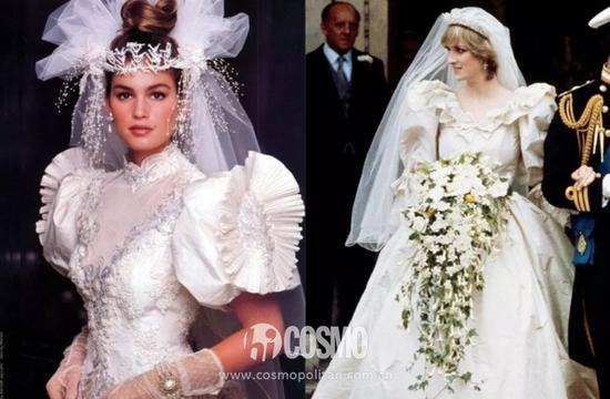 Cindy Crawford;右:Princess Diana
