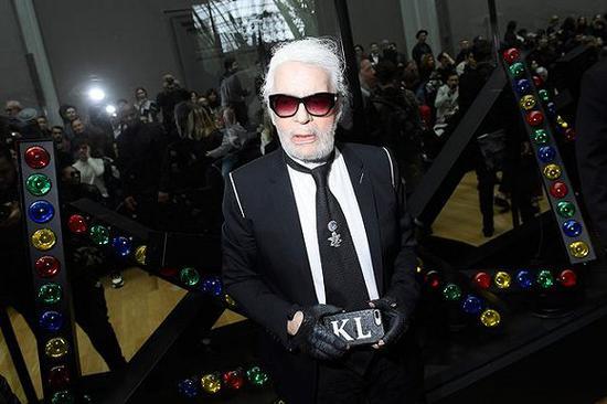 Karl Lagerfeld在Dior 2019秋冬男装秀上 图片来源:Getty Images