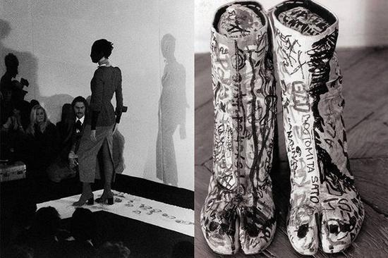 Martin Margiela在1988创造的Tabi Shoes 图片来源:grailed