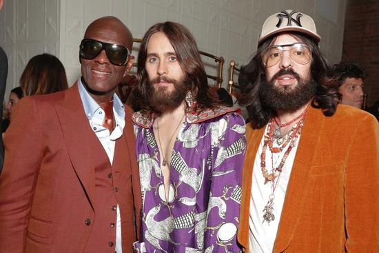 Dapper Dan 和 Gucci 代言人 Jared Leto、创意总监 Alessandro Michele