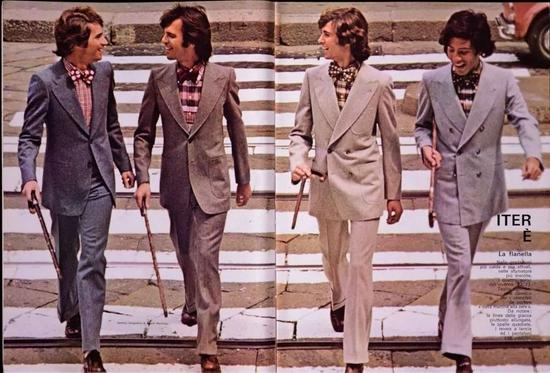 下:1972年至1973年品牌Ermenegildo Zegna的设计