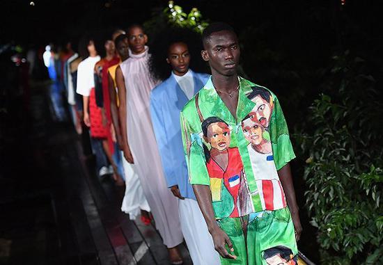 Pyer Moss 2019春夏纽约时装周时装秀 图片来源:Vogue