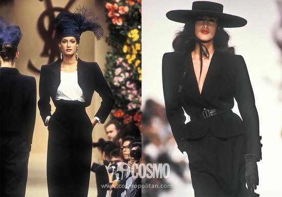 Yasmeen Ghauri for Yves Saint Laurent Haute Couture S/S 1993
