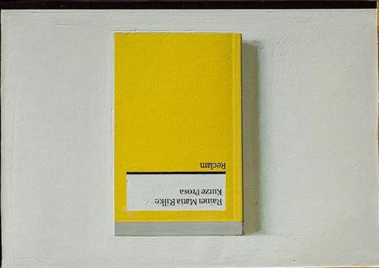 刘野 Book Painting No.9 (Rainer Maria Rilke ,Kurze Prosa. Reclam,2012) 布上丙烯, 21 × 30 cm, 2015