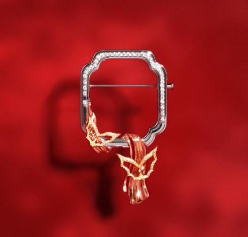GongShang|宫廷尚品 金福登门 胸针 18K金 钻石 57mmX33mmX7mm 2020