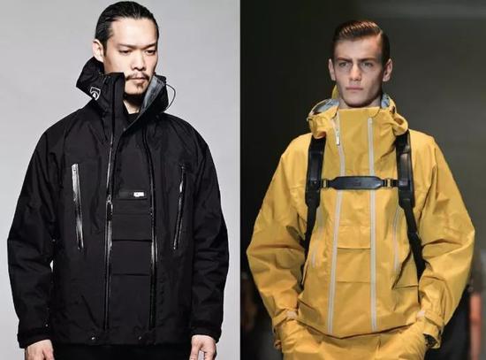 ACRONYM® J5A Jacket(左);Gucci SS14 Jacket(右)