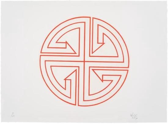 《朱砂3-2》,铜版腐蚀,72 × 53 cm,2019