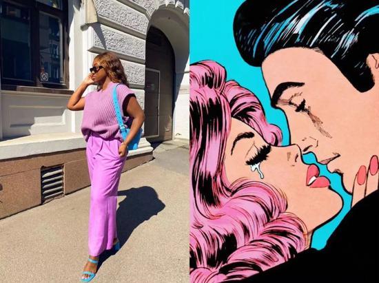 左:@nnennaechem 右:《Heart Throbs: The Best of DC Romance Comics》,1979