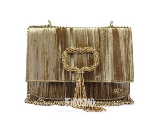 Roger Vivier Club Chain丝绒单肩包