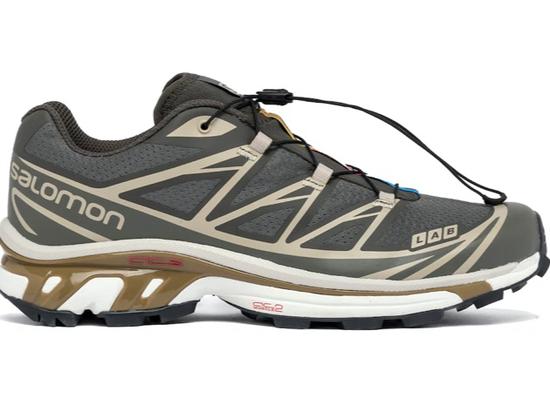 款式:Salomon XT-6 Beluga Dull Gold