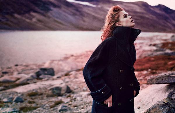 超模弗丽达·古斯塔夫松 (Frida Gustavsson) 演绎《Scandinavia S/S/A/W》杂志2014年春夏刊时尚大片