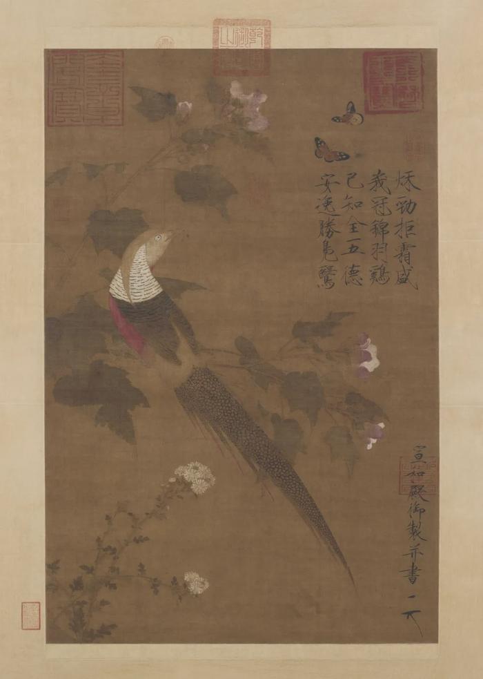 北宋 赵佶 芙蓉锦鸡图 81.5×53.6cm 绢本设色 故宫博物院藏