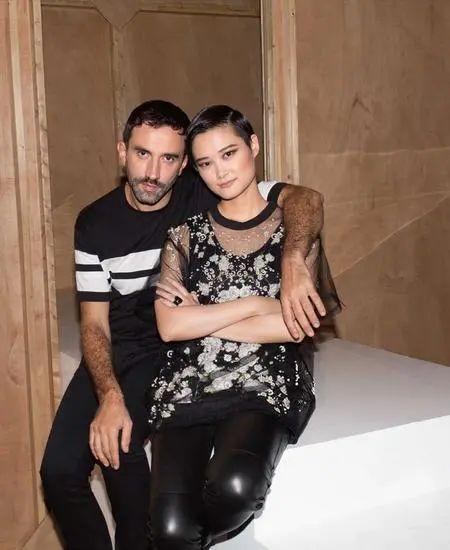 李宇春和设计师 Riccardo Tisci