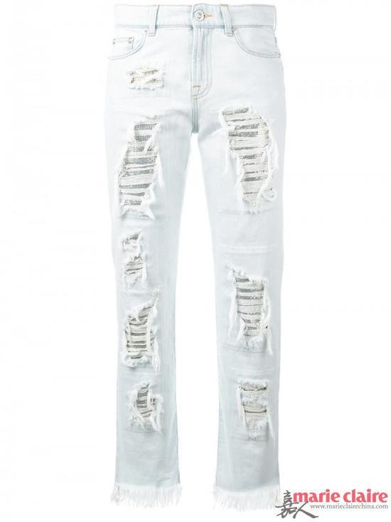 VERSUS仿旧牛仔裤$722
