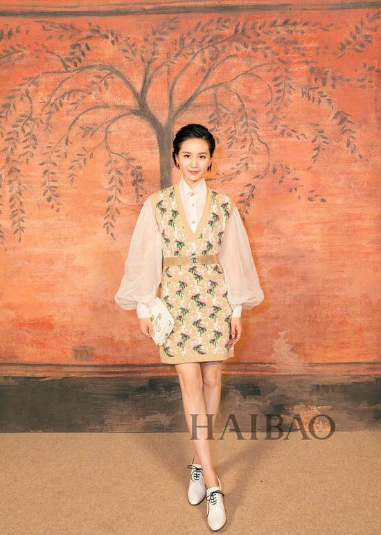 刘诗诗 Chanel 2017/18早春秀场 油头造型