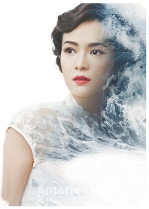 章子怡一直是被称为东方美人,穿上旗袍的她也是古典美尽显。