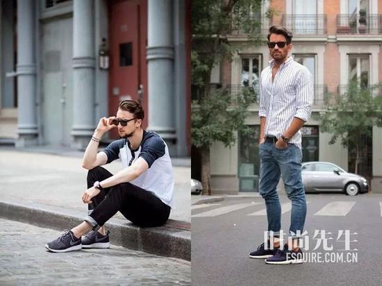 小白鞋已经烂大街,换上小黑鞋才是王道