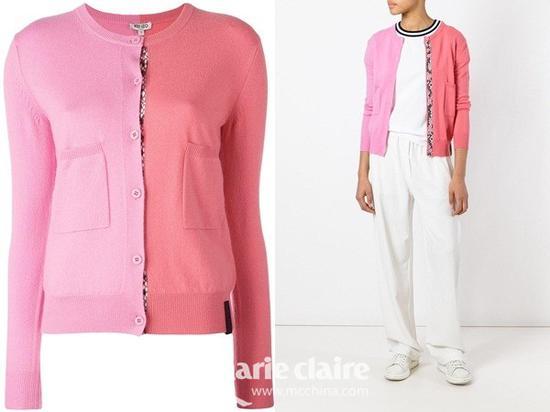 Kenzo 拼色开衫