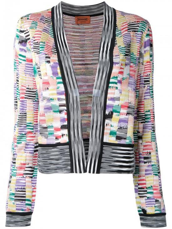 MISSONI 拼色嵌花开襟式开衫 ¥7,835