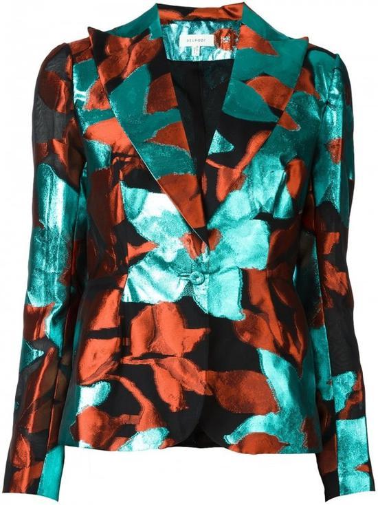 DELPOZO 对比印花西装外套 ¥7,326