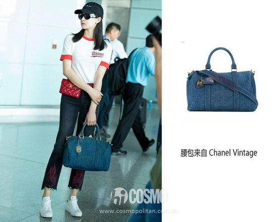 宋茜手拿Chanel Vintage包袋