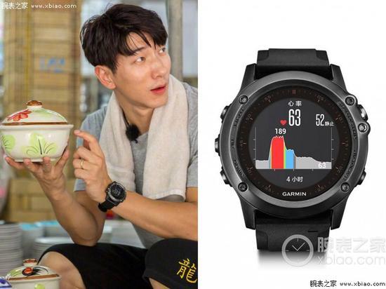 张亮戴Garmin运动手表