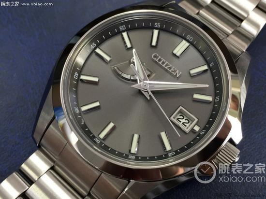 西铁城The Citizen AQ1030-57H光动能万年历石英腕表