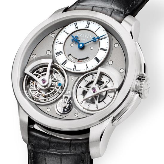 Czapek Genève Tourbillon Suspendu “Ici et Ailleurs”,售价100000 CHF。图片来源于GPHG。