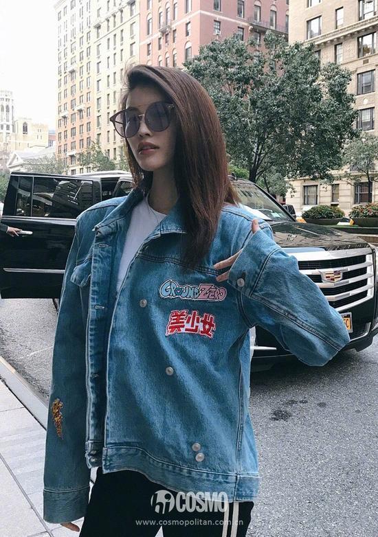 可儿的牛仔外套美得太犯规!原来copy女神穿衣如此简单