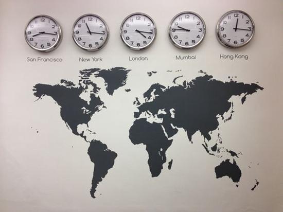 出国旅行,想要知道家乡时和当地时间,怎么办? 图片来源于Pinterest。