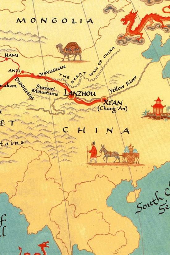 丝绸之路 图片来源自HuffPost