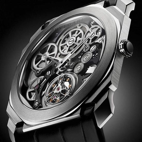 陀飞轮和擒纵机构腕表:宝格丽 Octo Finissimo Tourbillon Skeleton