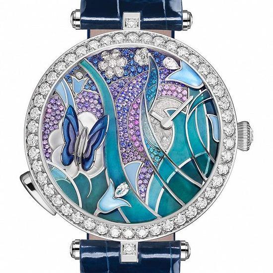 女装复杂功能腕表:梵克雅宝 Lady Arpels Papillon Automate