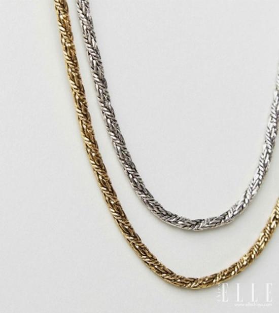 DesignB 组合金属项链, $29
