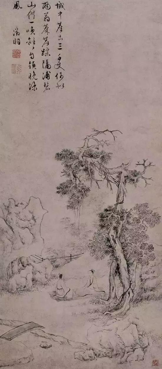 ▲明 | 文徵明《纳凉图》