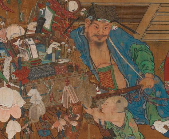传 南宋 苏汉臣 《货郎图》轴(局部)