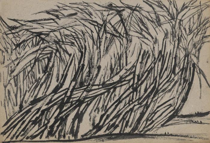 林学明《珠三角写生》,15×22cm,1985年