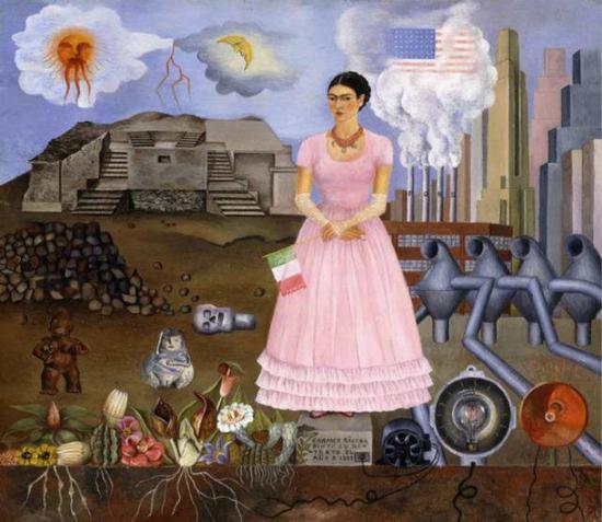 Frida 一生所创作的 150 余幅作品里,大多是自画像