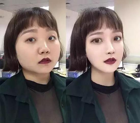 图片来自微博@kanahoo,只为说明“不要过度修图”而用