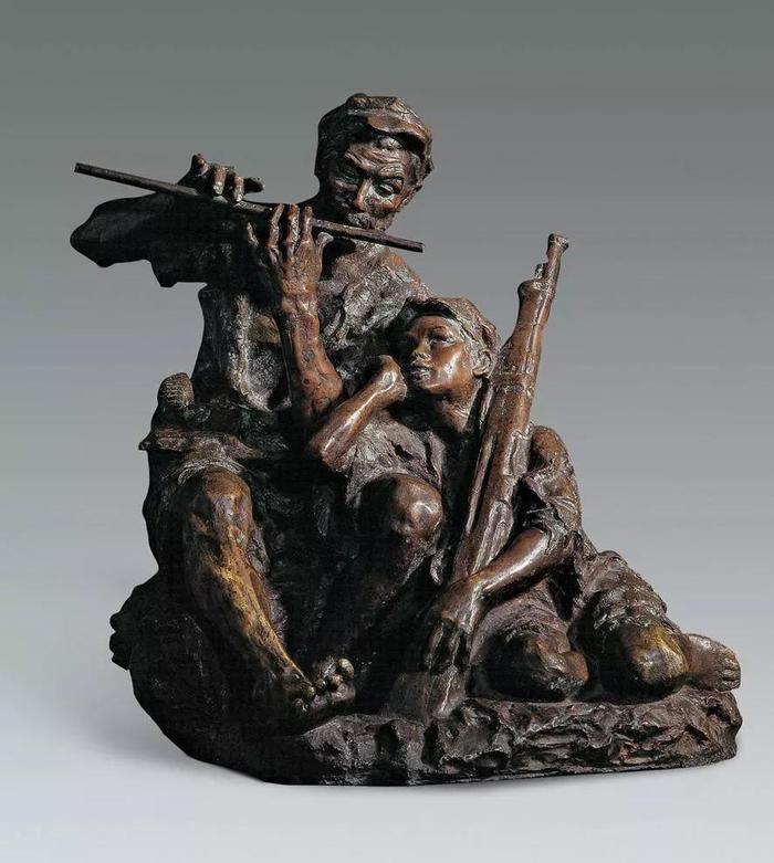 艰苦岁月 / 潘 鹤 / 160 × 183 × 180 cm / 玻璃钢 / 1956/ 广州潘鹤美术馆藏