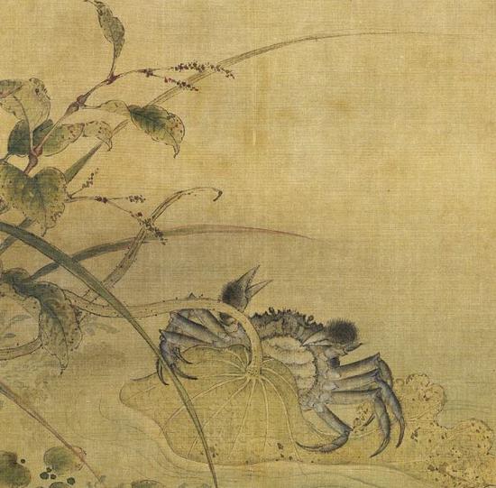 南宋“晚荷郭索图”
