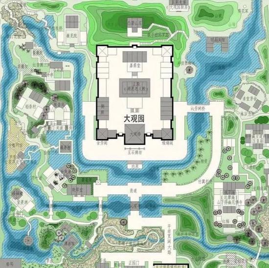 ▸ 大观园平面图(局部)