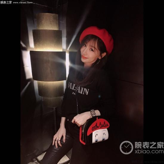 王心凌佩戴里查德米尔女士系列RM07-01 NTPT腕表(出镜率很高)