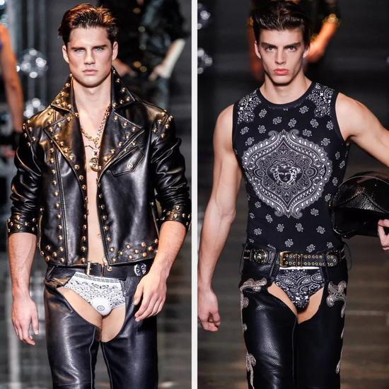 ▲ Versace 2014 秋冬男装造型