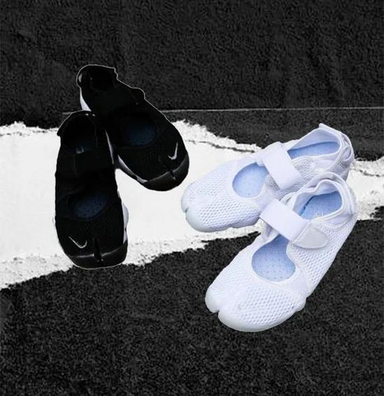 采用轻分趾设计的NIKE AIR RIFT鞋款