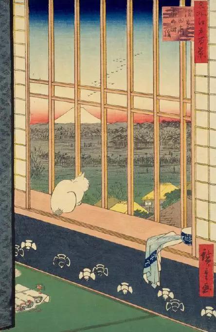 《名所江户百景 浅草田甫酉之町诣》・歌川广重・日本国立国会图书馆