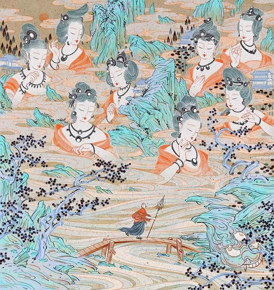为《The Nine Cloud Dream》(九云梦)设计的封面