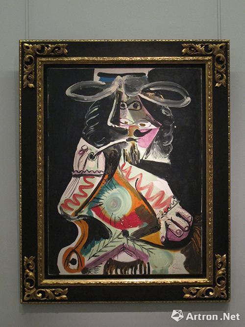 毕加索 《抽烟斗的男人》布面油画 130*97cm 1969年