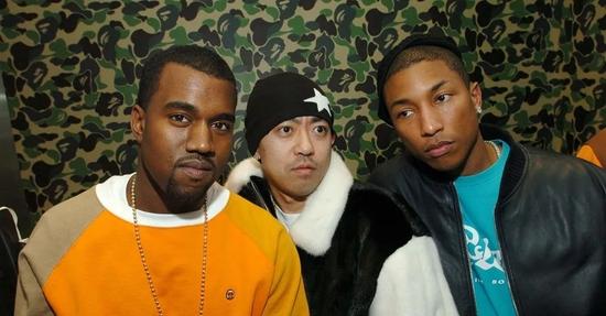 Ye、Nigo 和 Pharrell Williams 是私交甚密的朋友